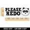 Please Redo Teacher Student School Self-Inking Rubber Stamp Ink Stamper